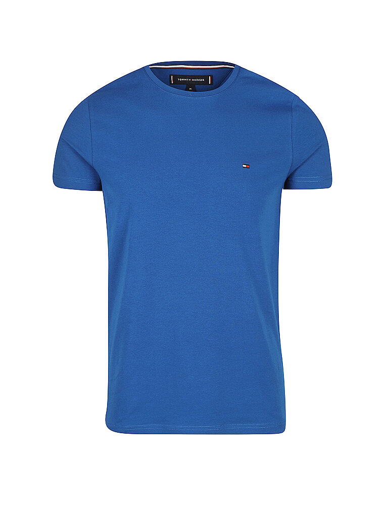 TOMMY HILFIGER T-Shirt Slim Fit blau | XXL